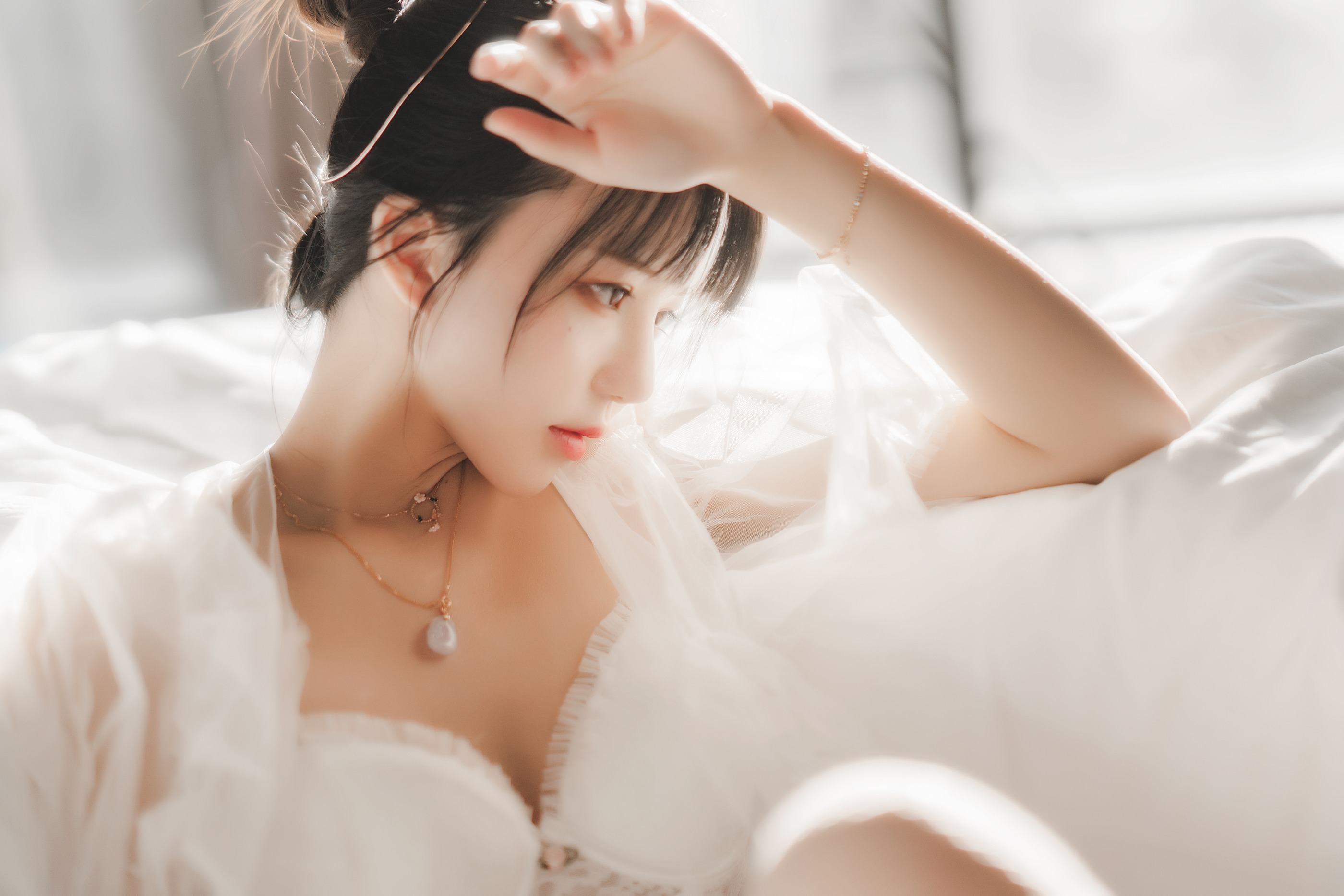 图片[1]-桜桃喵 – NO.097 白纱糖02 [35P]-XikXak